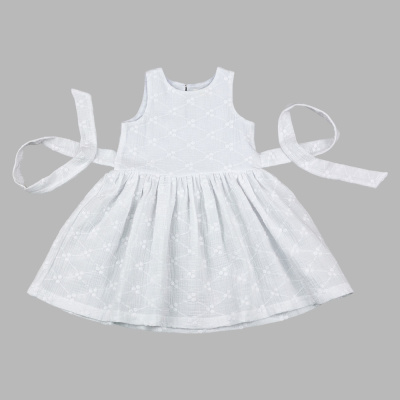 Платье Ромбы Чуди Кидс 664526Ц1-2 белый 01